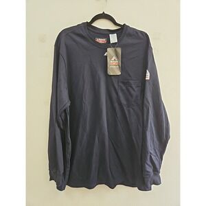 New Bulwark Pullove Long Sleeve T Shirt  FR Pocket NWT 2Xl